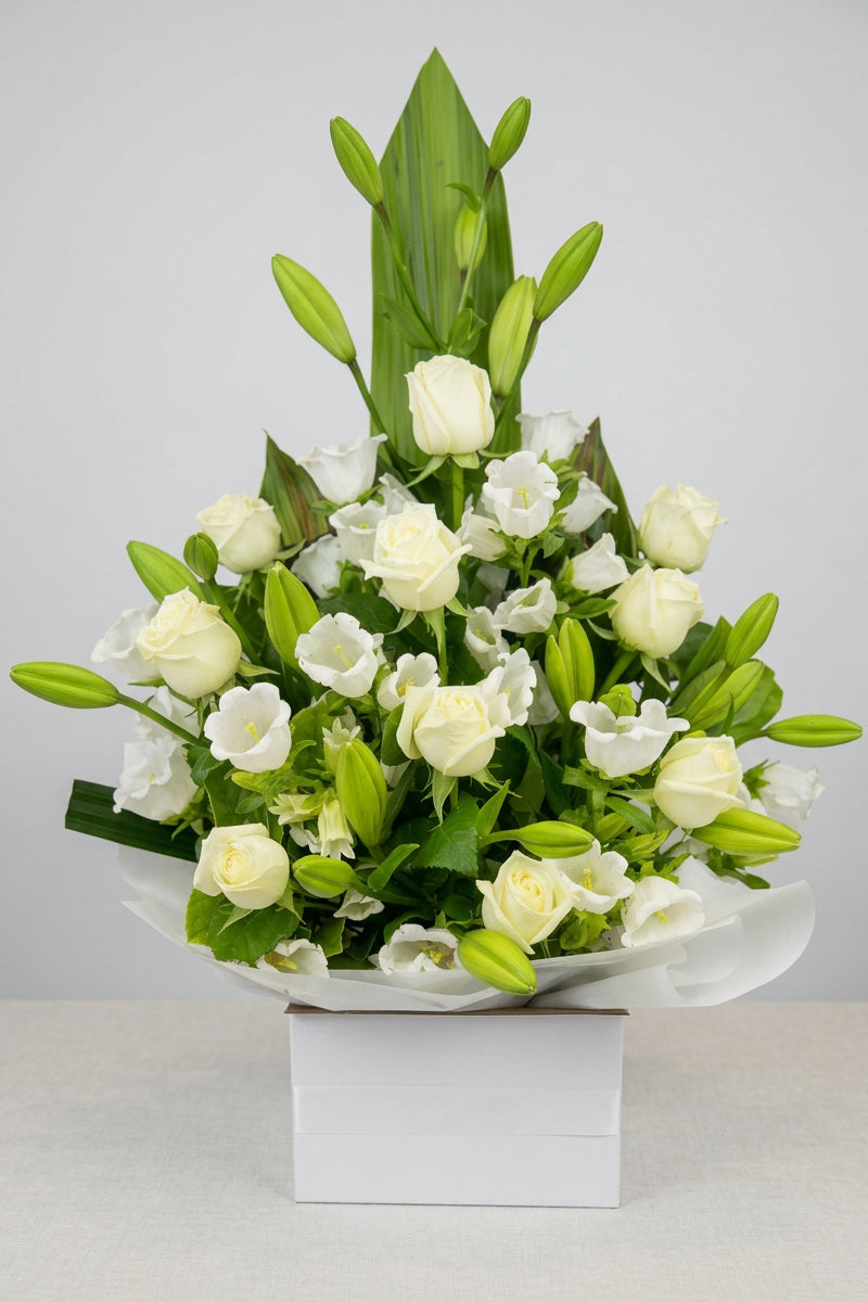 White Boxed Arrangement