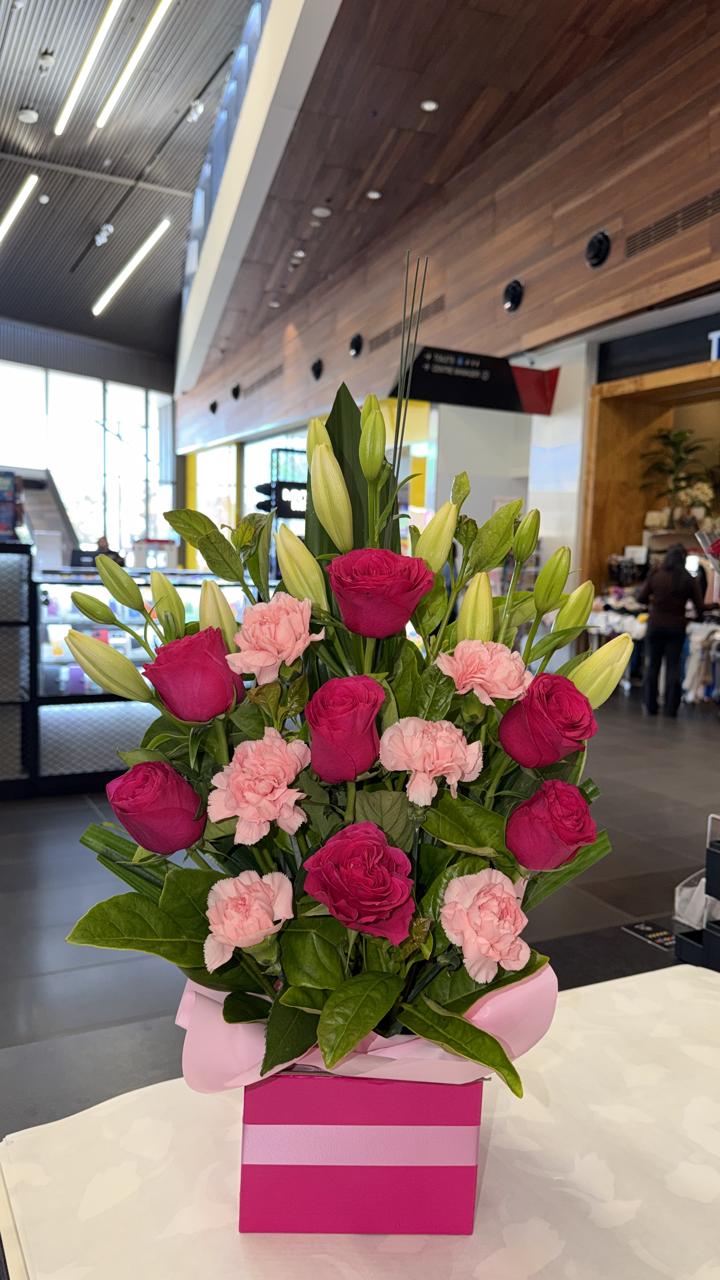 Happy Blooms Box Arrangement