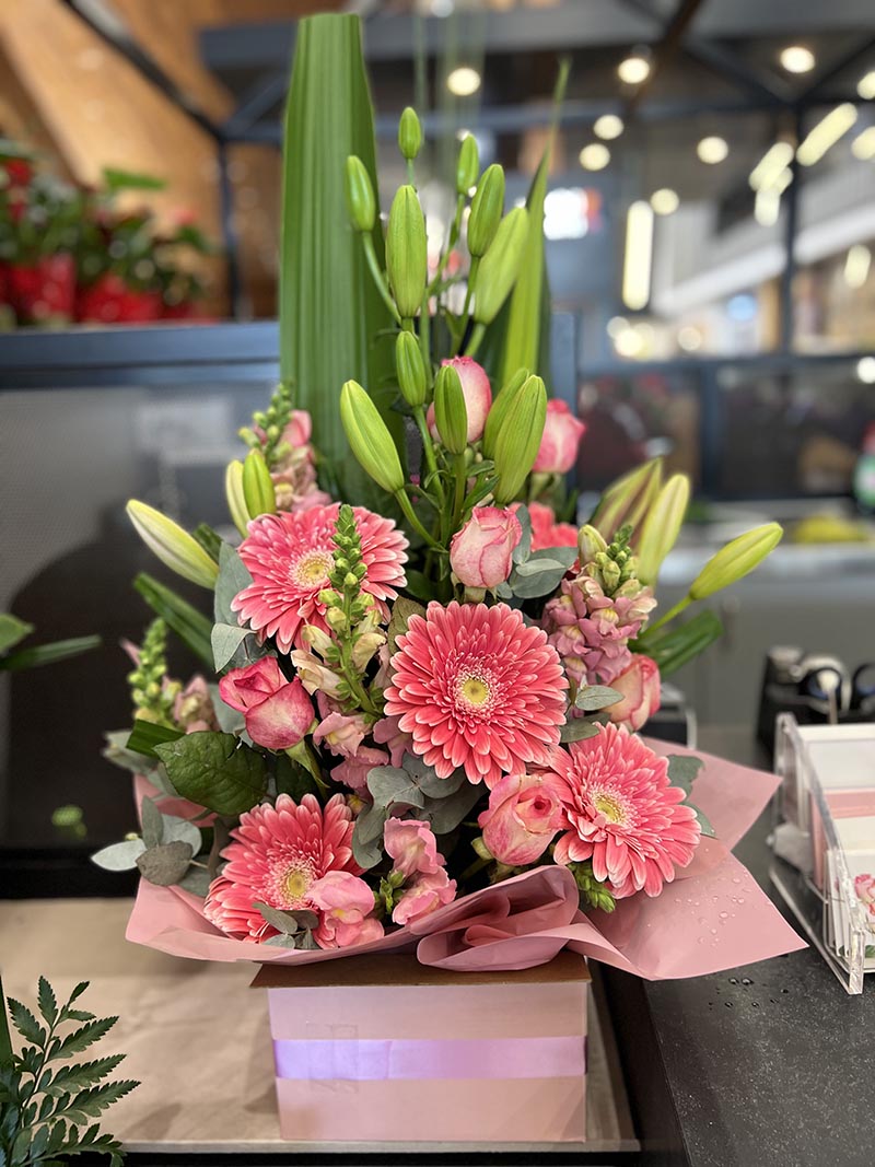Peach Obsession Boxed Arrangement