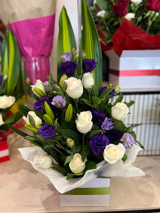 Purple& White Embrace Box