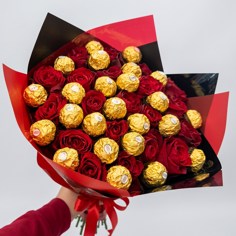 Roses & Chocolate Bouquet