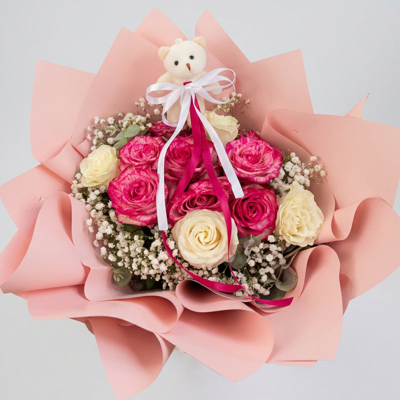 Teddy's Sweetheart Bouquet