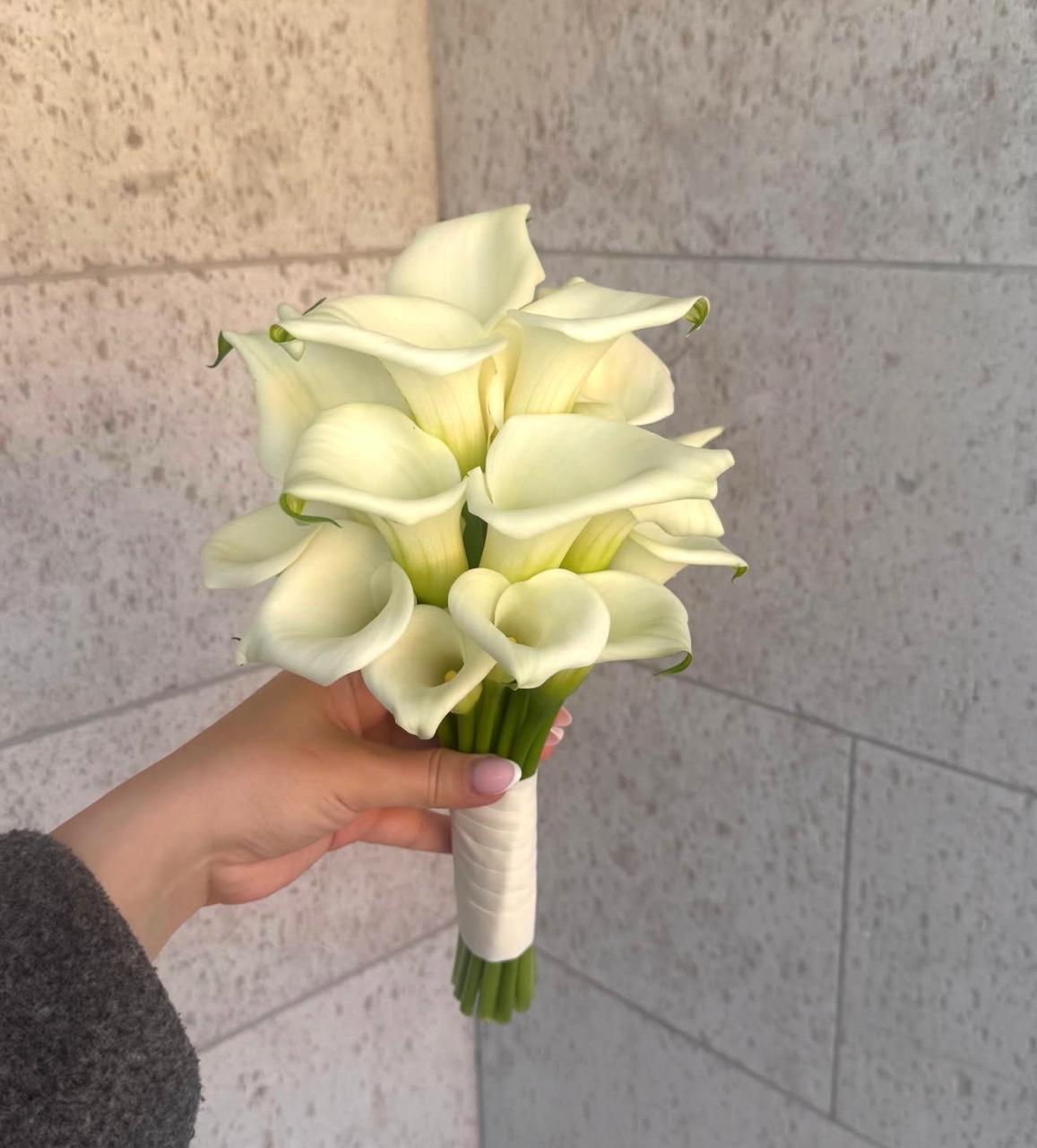 White Calla Lily Wedding Bouquet
