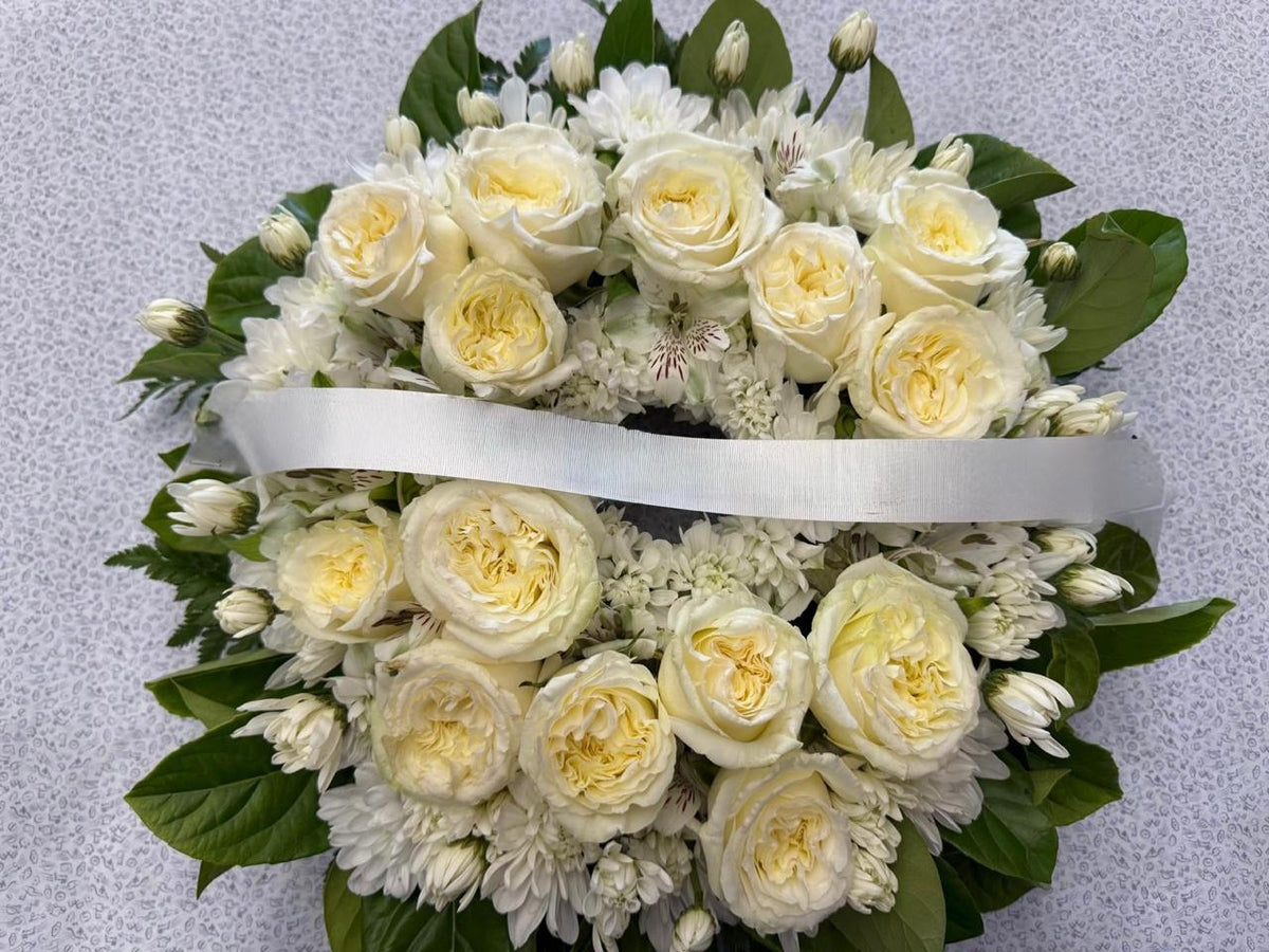 Eternal Peace White Wreath