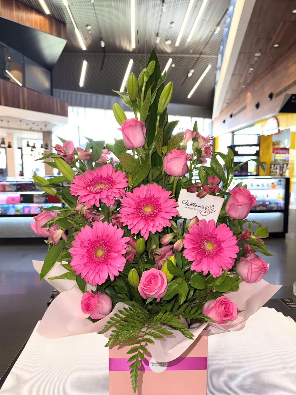 Pretty in Pink Box Arrangement
