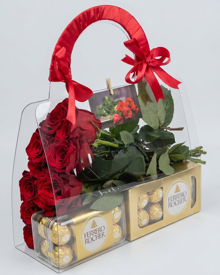 Red Roses & Chocolate Bag