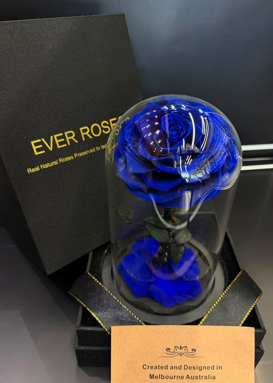 Blue Preserved Roses
