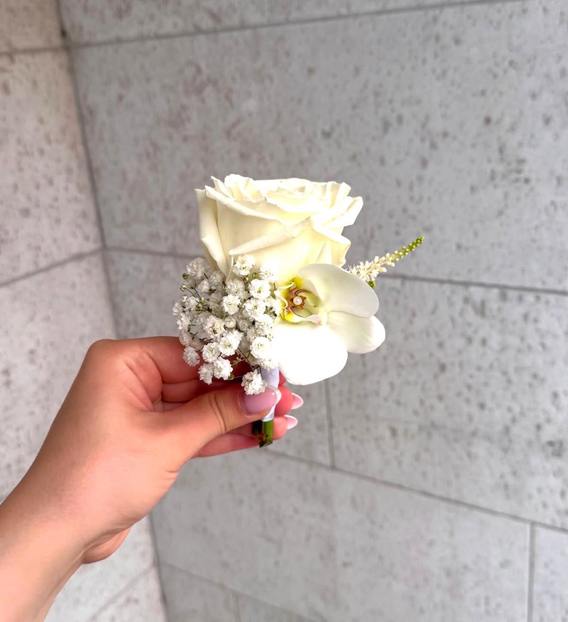 White Rose Buttonhole