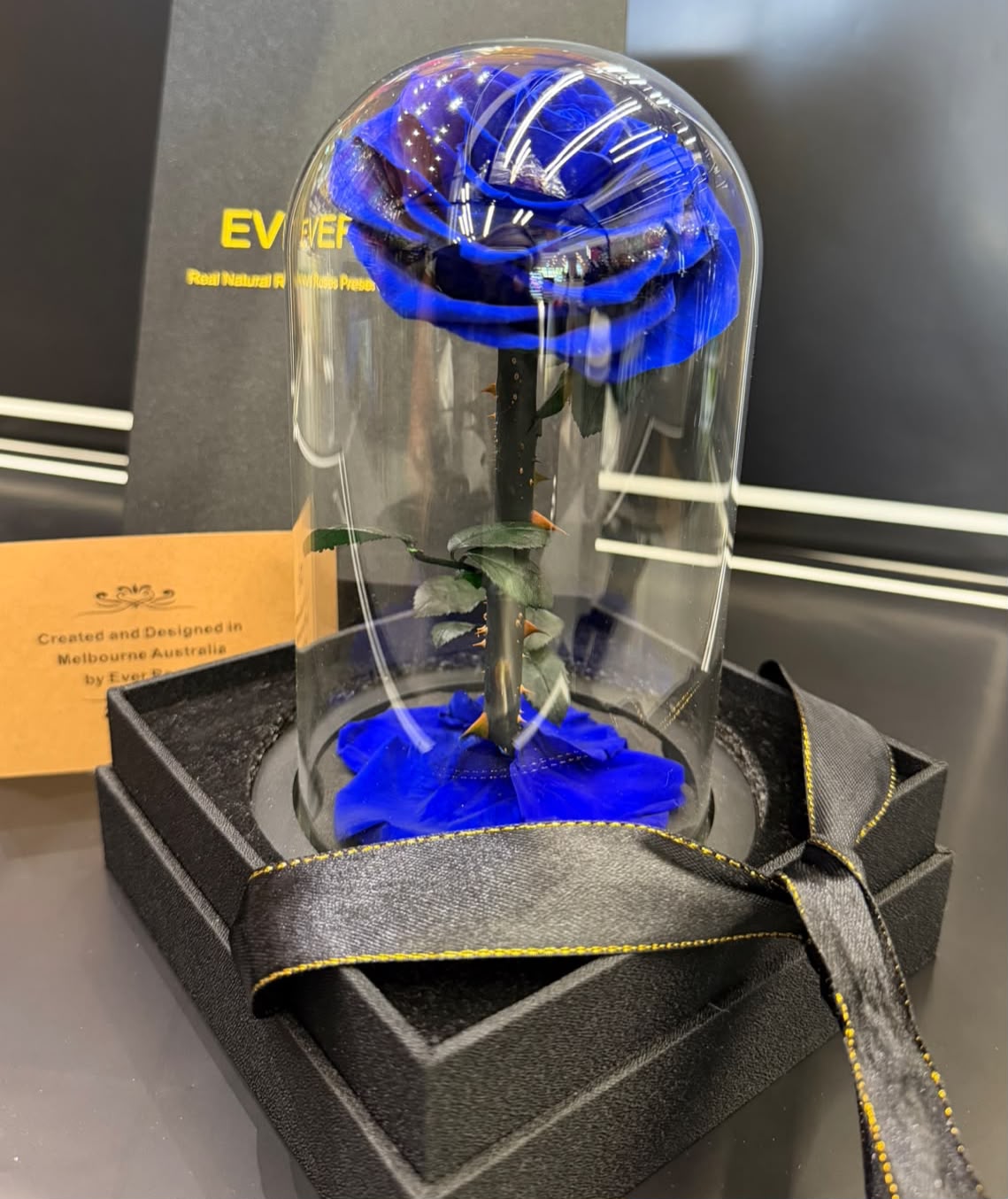 Blue Preserved Roses