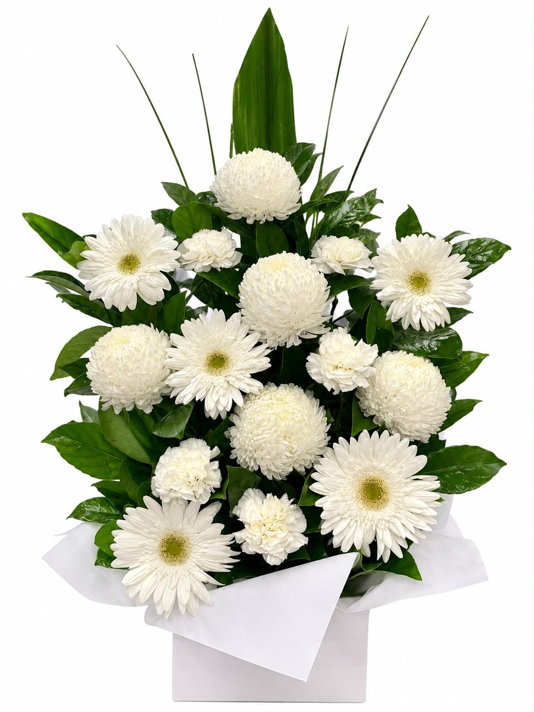 Crystal Bloom White Arrangement